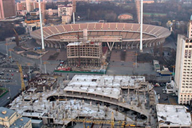 НСК Олимпийский за время строительства подорожал в четыре раза