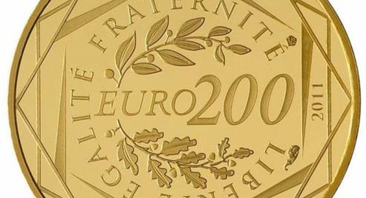 В Европе выпустили монету номиналом 200 евро