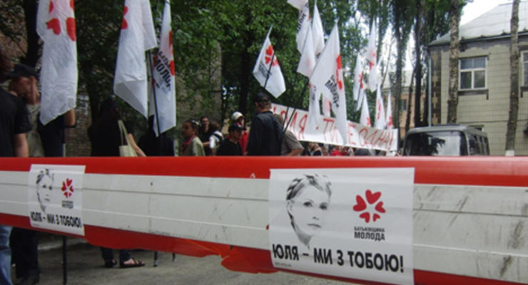 Сторонники Юлии Тимошенко пикетируют Лукьяновское СИЗО