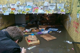 Ливень смыл мелкую торговлю в Киеве