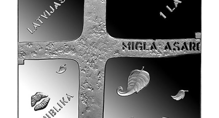 В Латвии "ходят" квадратные монеты