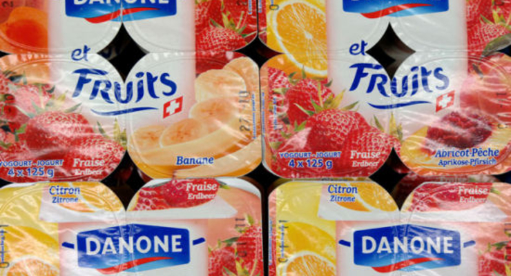 Danone увеличила выручку почти на 20%