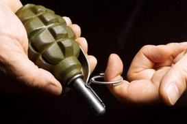 В столичный обменник бросили гранату