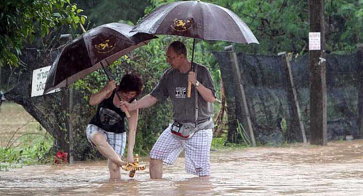 Курорты Таиланда оказались под водой