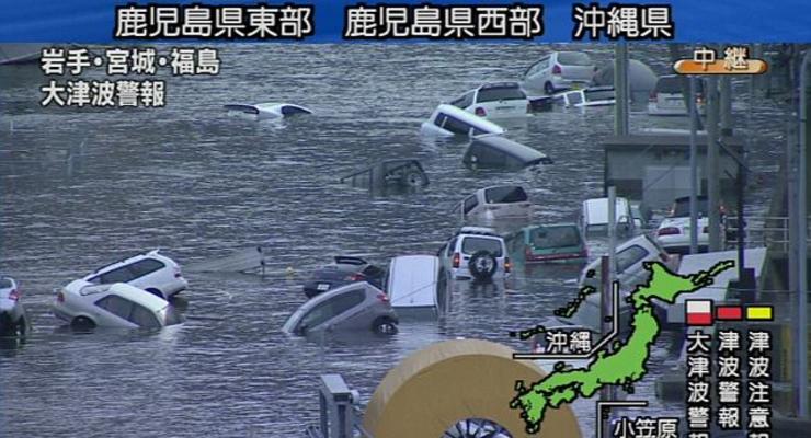 В Японии произошло мощное землетрясение, повлекшее за собой цунами (видео)