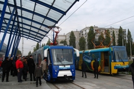 В Киеве откроют две новые станции скоростного трамвая