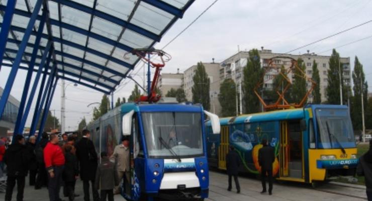 В Киеве откроют две новые станции скоростного трамвая