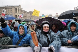 На Майдане осталось лишь несколько десятков протестующих