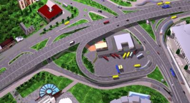 В Киеве Янукович открыл эстакаду на Московской площади