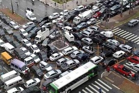 Сколько киевляне тратят в пробках?