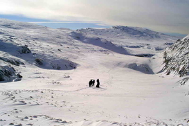 В Крыму выпал снег