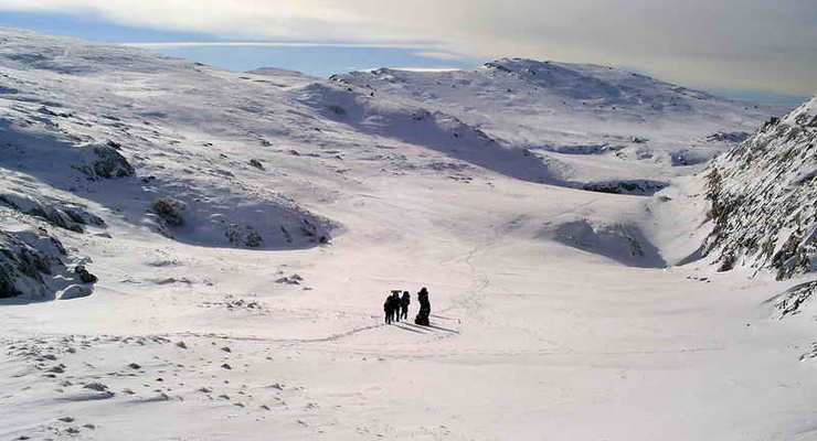 В Крыму выпал снег