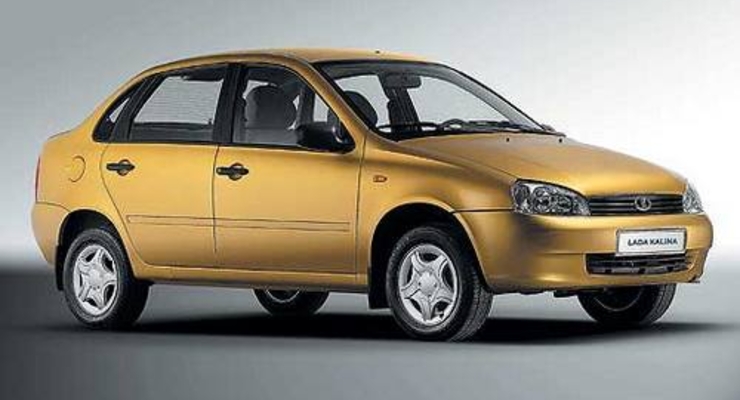 Лада Калина Желтая