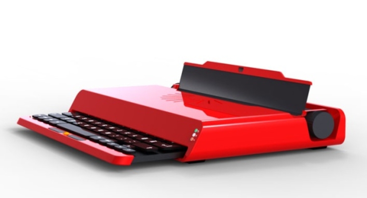 Создан ноутбук в форме печатной машинки