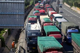 На границе Украины с Белорусией возникла пробка