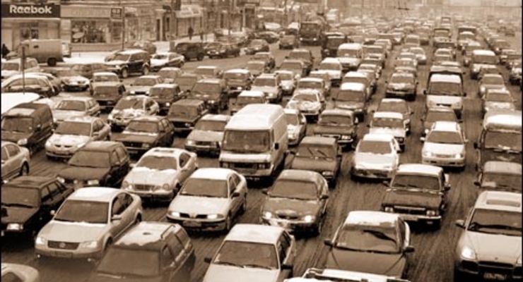 Дорожная пробка может просуществовать несколько недель