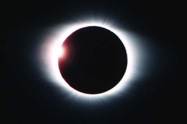 Полное солнечное затмение завершилось