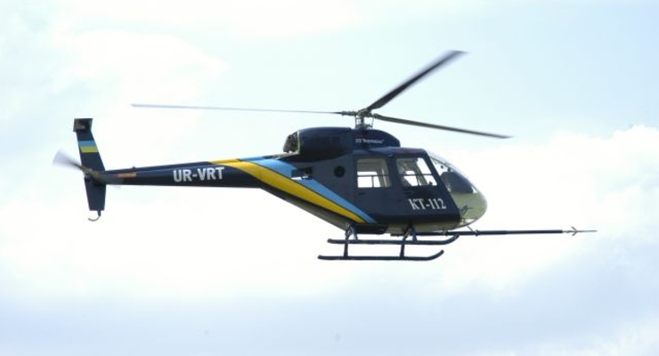 В Днепр упал вертолет