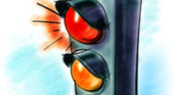 На дорогах Киева движение плотное