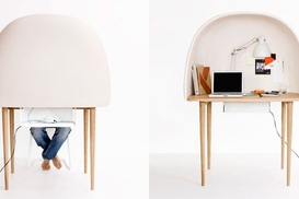 Работать теперь можно за столом-коконом (ФОТО)