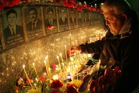 В годовщину чернобыльской трагедии зажгли свечи (фото)