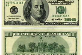 Сегодня представят новый дизайн 100-долл. банкноты