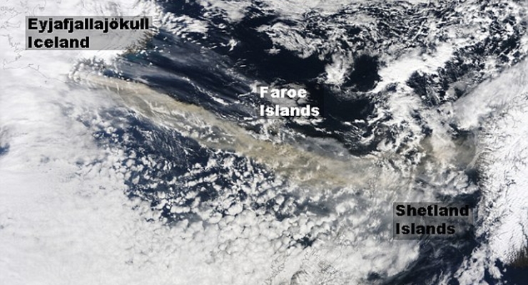 Украину накрыло облако вулканической пыли