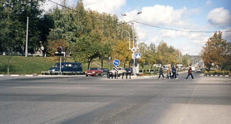 На дорогах Киева движение плотное