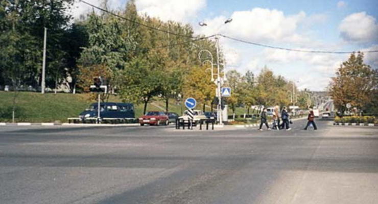На дорогах Киева движение плотное