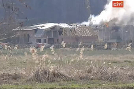 Сгорела дача Ющенко (фото)