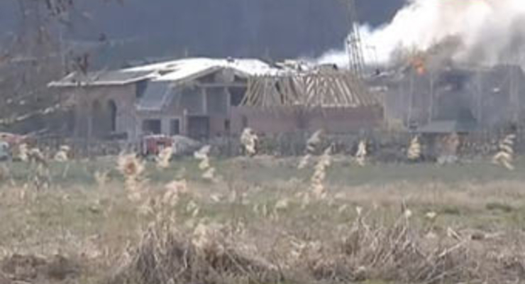 Сгорела дача Ющенко (фото)