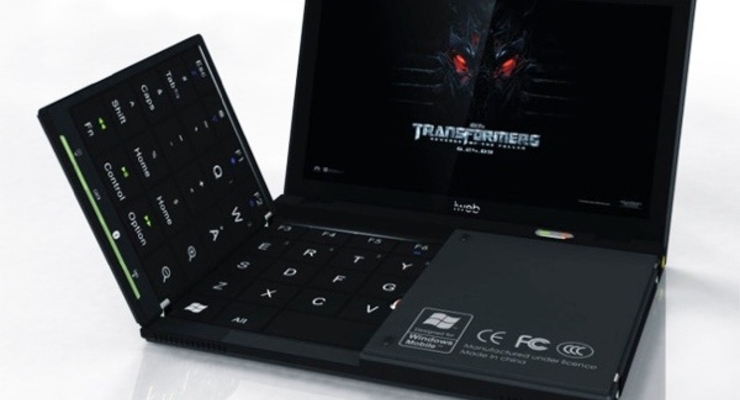 Японец разработал ноутбук с раскладной клавиатурой