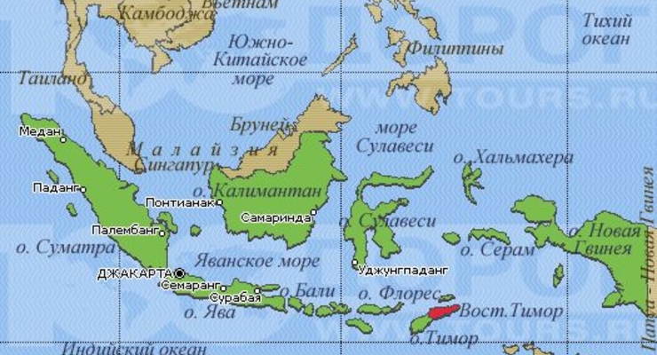 Землетрясение в 5,1 балла произошло в Индонезии
