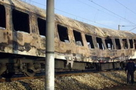 Под Одессой горел пассажирский поезд (фото)