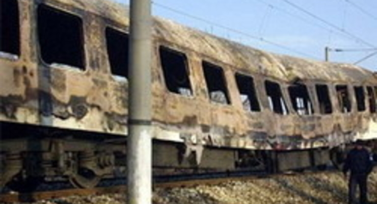 Под Одессой горел пассажирский поезд (фото)