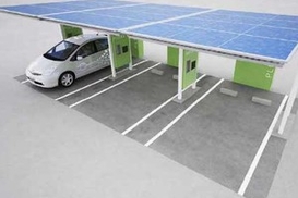 Солнечные «электрозаправки» Toyota заработают в 2010 г. (ФОТО)