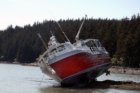 На Дунае сел на мель украинский теплоход