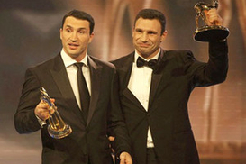 Братья Кличко получили престижную премию Bambi (ФОТО)