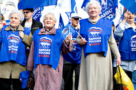 «Единая Россия» побеждает на выборах в РФ