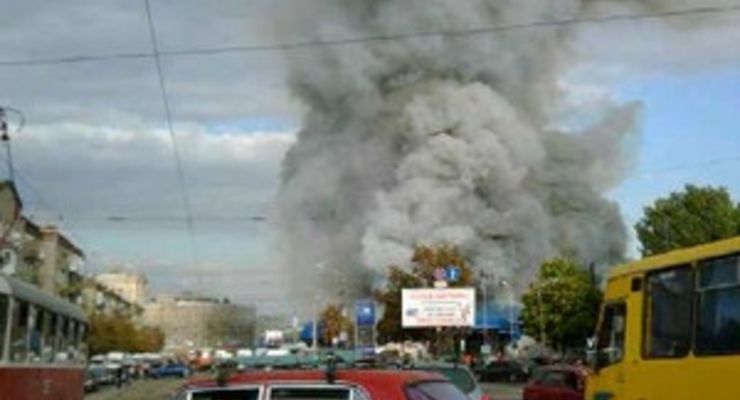 В Днепропетровске горел рынок (ФОТО)