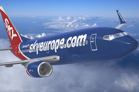 Из-за банкротства авиакомпании SkyEurope в аэропортах началась паника