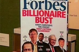 В список миллиардеров Forbes в 2009 году вошло только четыре украинца вместо семи в 2008 году