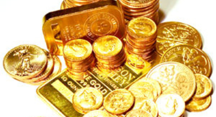 Золото падает дальше