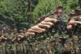 Украинские военные в Грузии