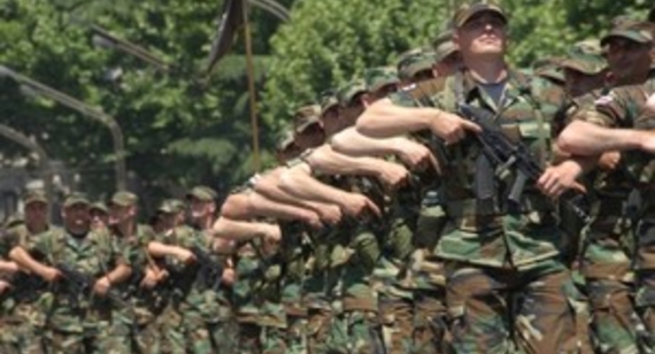 Украинские военные в Грузии