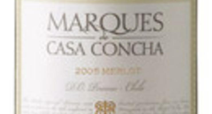 Marques de Casa Concha Merlot, Concha Y Toro, 2005, DO Peumo, долина Рапель, Чили
