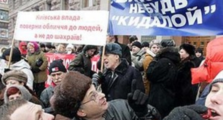 К голодающим «элитчикам» вышел Виктор Ющенко