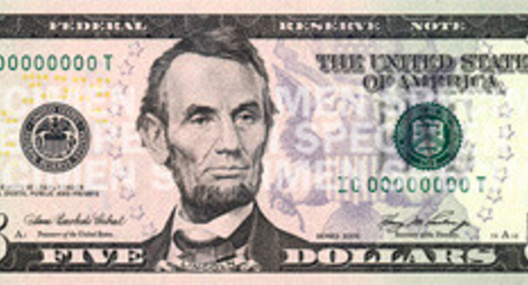 Вышла новая 5-долларовая банкнота (фото)