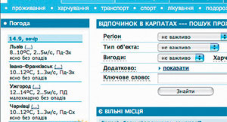 Где искать информацию о турах в Карпаты?