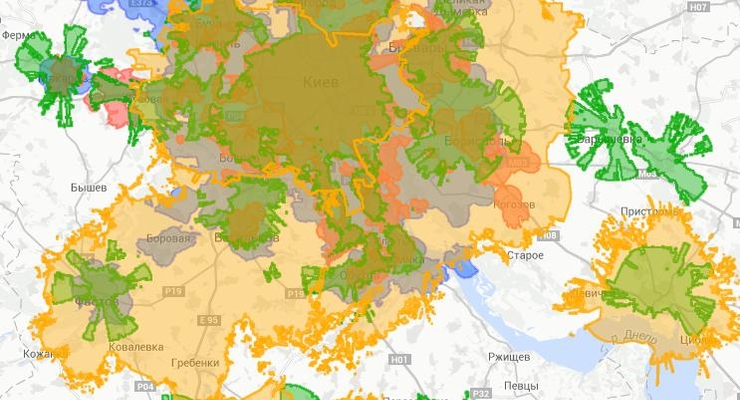 В Украине появилась интерактивная карта 3G покрытия
